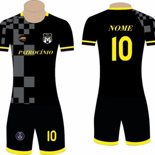 kit jogo de uniforme camisa + calção