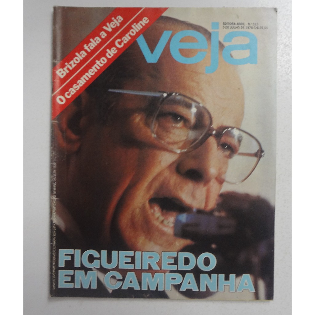 Revista Veja Figueiredo em campanha N° 513