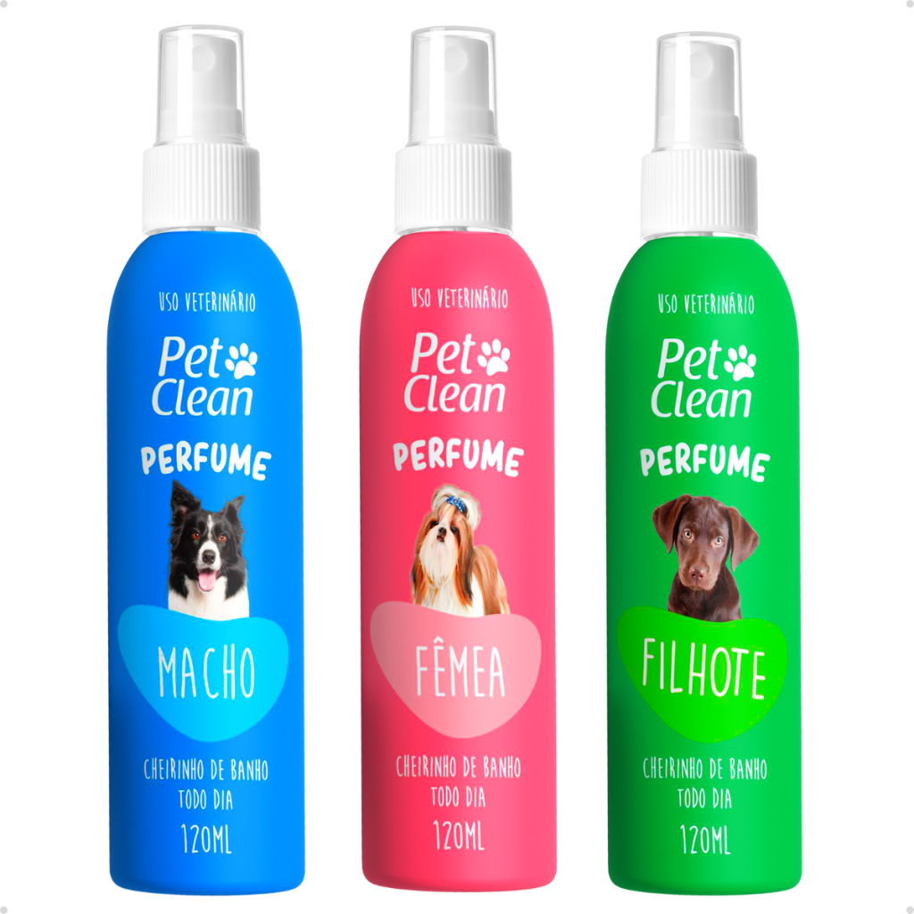 Perfume para Cachorro e Gato Pet Clean - 120 ml - Envio Imediato