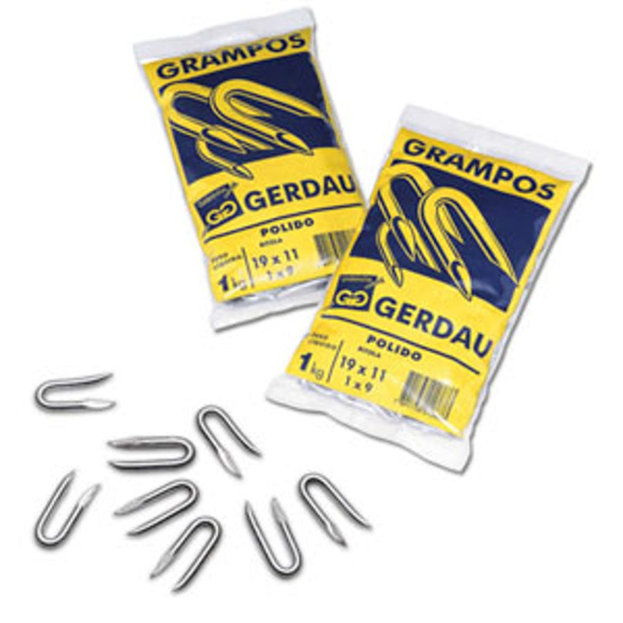 Grampo Para Cercas Arame Liso E Farpado 1x9 1kg Gerdau Belgo