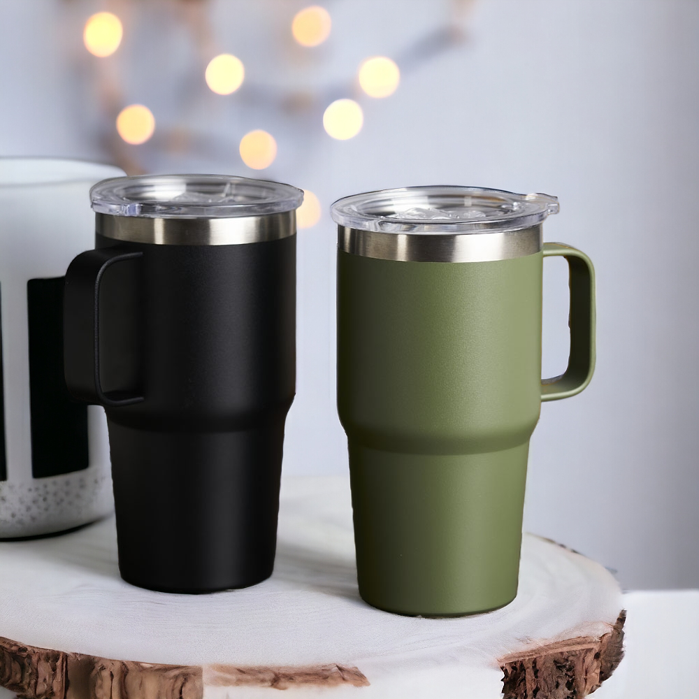 Caneca Térmica Copo térmico Inox 700 ml Com Tampa ideal para Café Chá Água Cerveja