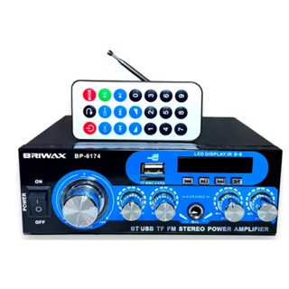 Amplificador Áudio 200w Rms Bluetooth Fm Karaokê Som Ambiente