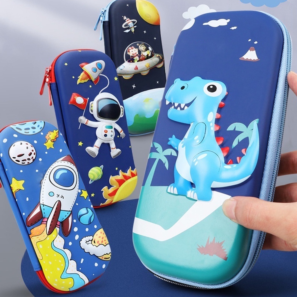 Estojo  Escolar  Masculino  Feminino Personalizado com desenhos 3D Alto Relevo