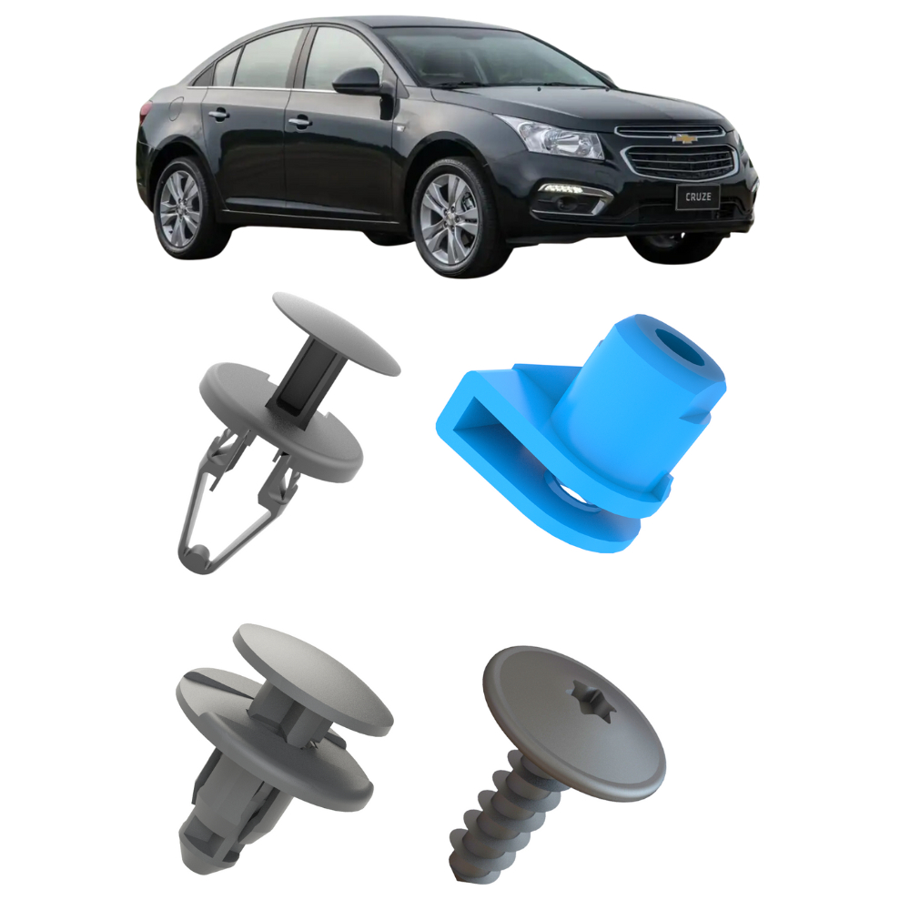 Kit 22 Peças Grampo Parabarro Dianteiro Gm Cruze 2012 À 2016