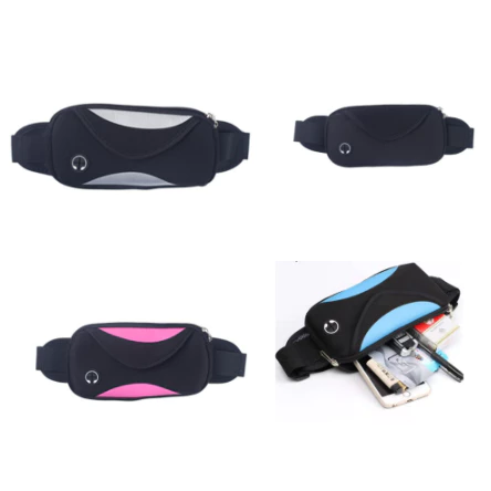 Bolsa Pochete Unissex Esportiva Sem Volume Compacta Leve impermeável porta celular porta garrafa — imagem 1