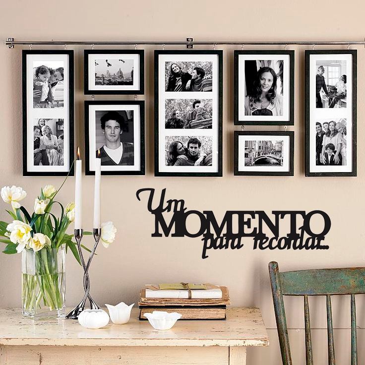 Quadro Decorativo Um Momento para Recordar em Madeira MDF Achadinhos da Shopee Envio Rápido