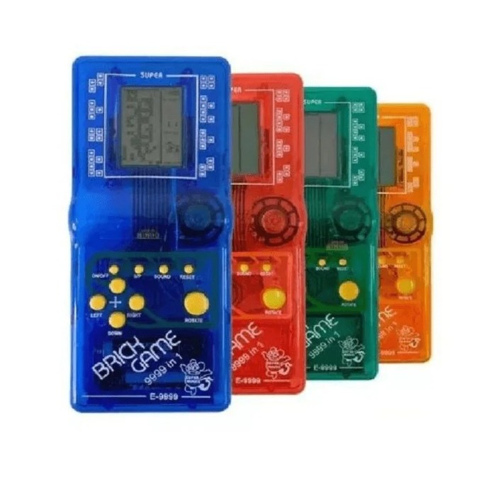 Mini Game Retrô Brick Game 9999 Jogos em 1 A Pilha Jimmy Brinquedos