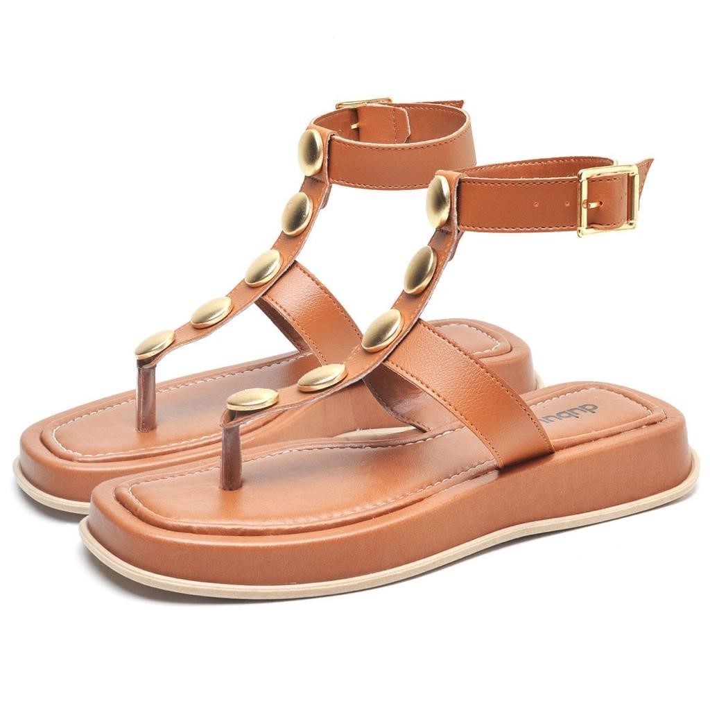 Sandalia Papete Dubuy Feminina Caramelo Manu 2057FG - Women Shoes