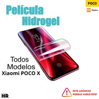 Película Hydrogel HD Anti Impacto Xiaomi Poco X2 / X3 / X3 NFC / X3 Pro / X3 GT / X4 Pro 5G / X4 GT / X5 / X5 Pro / X6 / X6 Pro