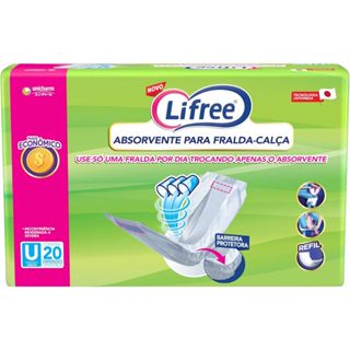 Lifree Absorvente Geriátrico Branco 20 Unidades