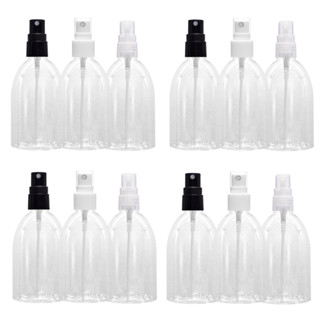 10 Frascos Plástico Pet 100ml Cilíndrico C/ Válvula Spray