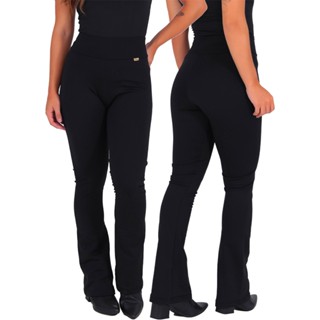 Legging Peluciada Felpada Flare Bailarina Boca de Sino