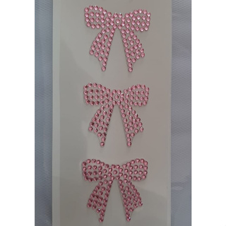 Cartela Strass Adesiva Laço c/ 6 unid ST-4 Luli - Rosa Bebê - Artesanato em Oferta na Shopee