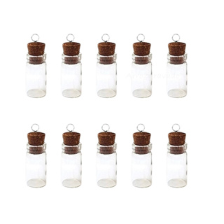Kit 10 Garrafinhas,vidro vazio penicilina,rolha, pingente mini terrário, 1 ml em Oferta na Shopee
