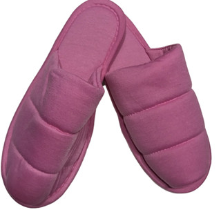 Pantufa Feminina de Malha Adulto Chinelo Estampada Flexível Confortável Antiderrapante