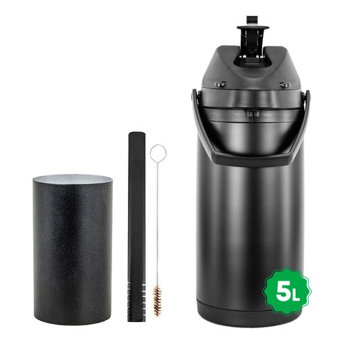 Kit Tereré Copo Bomba Garrafa Termica 5l Black - Modelo em Oferta na Shopee