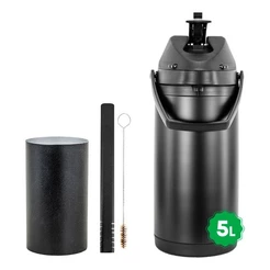 Kit Tereré Copo Bomba Garrafa Termica 5l Black - Modelo