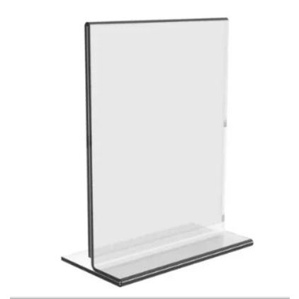 Display T A7 7,5x10cm Balcão Mesa Bar Folha Folder Kit 10pcs