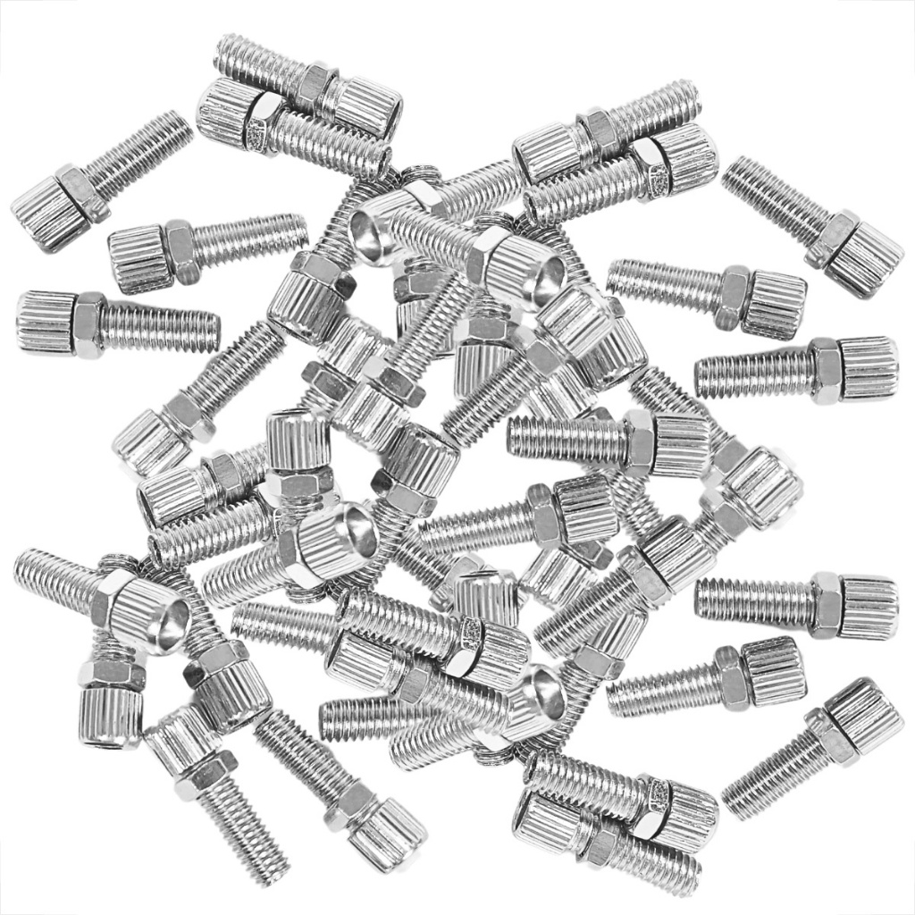 Kit 50 Parafuso Regulador Freio M6 Aço Side Pull Caloi 10 Monark 10 Bike Antiga Atacado Oficina