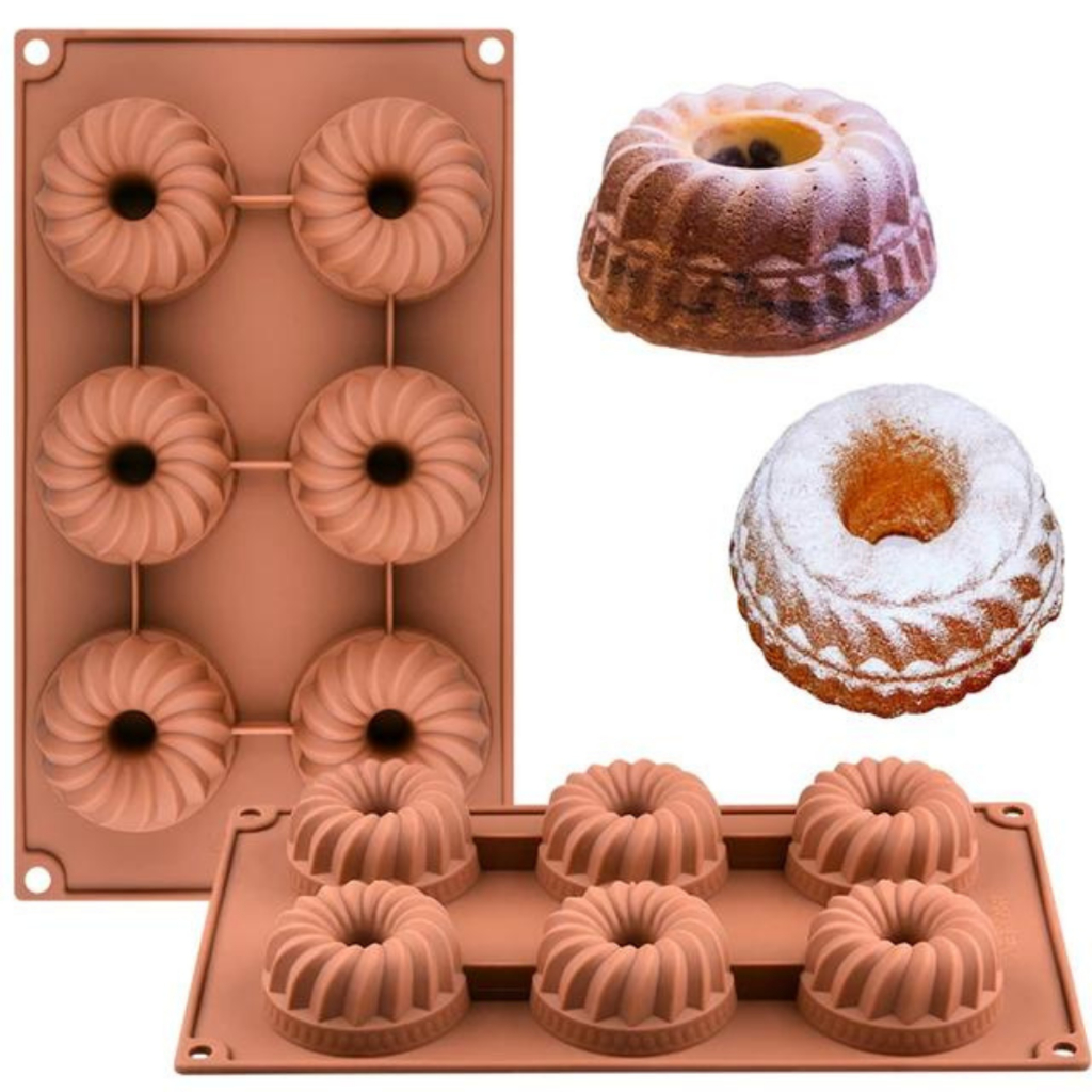 Forma em Silicone Mini Bolo 7cm Vermelha Para Pudim Manjar Doces Sabonete Mini Churros em Oferta na Shopee