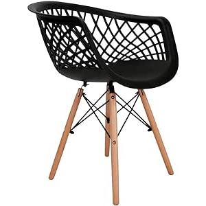 Cadeira Poltronas Web Cloe Sidera Clarice Base DSW Eiffel Madeira e Aço