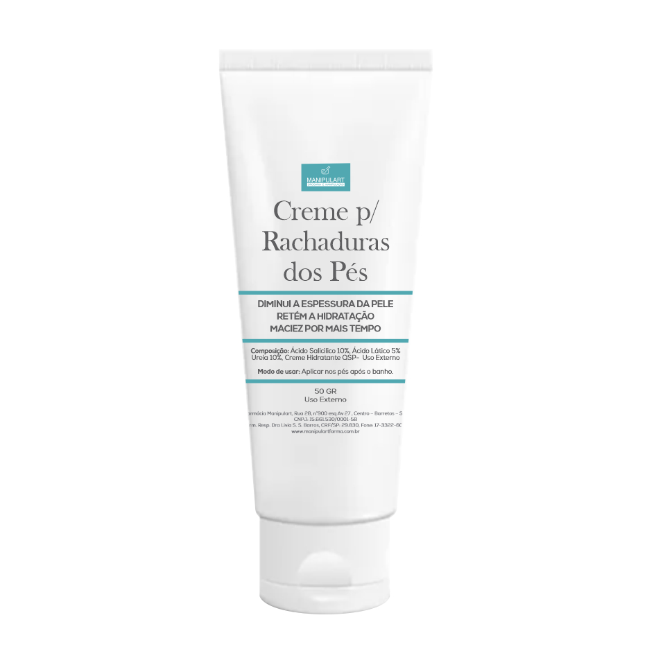 Creme para Pés Rachados e Fissuras no Calcanhar