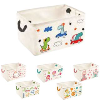 Cesto Organizador Roupa Suja Brinquedos e Porta Objeto Dobrável Grande Retangular 38x26