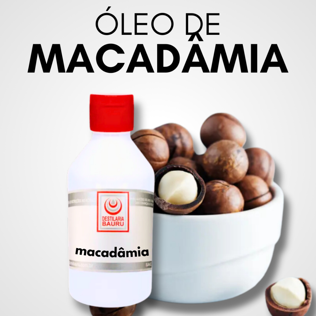 Óleo de Macadâmia 100% Puro Vegetal Extra Virgem - 100ml, 500ml, 1L