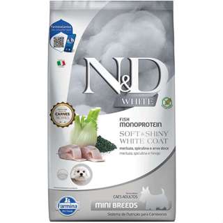N/D White Merluza Mini Adult Cães 2Kg em Oferta na Shopee