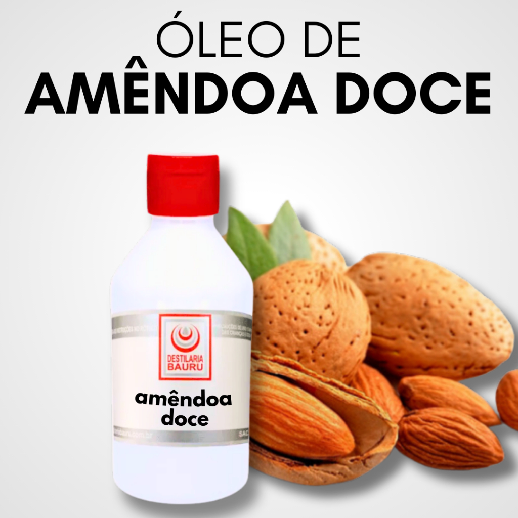 Óleo Vegetal de Amêndoa Doce Refinado Hidratação Profunda - 100ml, 500ml, 1L