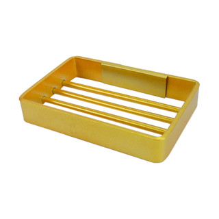 Saboneteira Porta Sabonete Quadrada Parede Bancada Nicho Aço Inox Multiuso Dourada Cód. 3776 em Oferta na Shopee