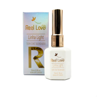 Top Coat Blindado Para Unhas Linha Light 15ml - Real Love