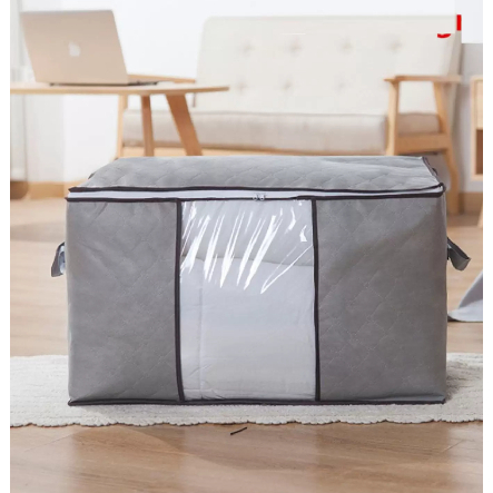 Caixa Saco Organizador Edredom Coberta Casaco Toalha Guarda Roupa Closet Armário Com Tampa Ecológico Anti-Poeira Umidade Insetos Multiuso em Oferta na Shopee