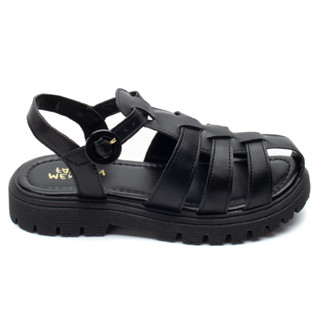 Sandalia Feminina Fisherman Infantil Plataforma Tratorada