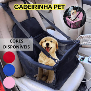 Cadeirinha Pet Impermeável Assento Carro Cachorro Cão Gato Transporte Até 10 kg