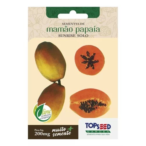 Sementes De Mamão Papaia Sunrise Solo Topseed
