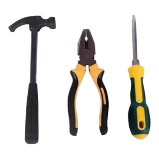 Kit de ferramentas com martelo alicate e chave de fenda RF