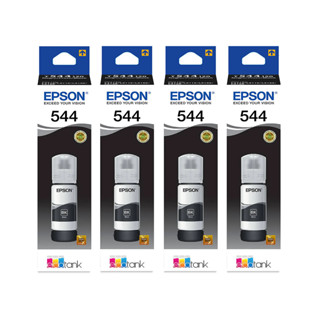 Kit 4 Refil Tintas T544 PRETA Original L-1110 / L-3110 / L-3150 / L-3160 / L-5190