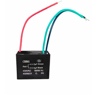 Capacitor De Partida CBB61 2uF+4uF 450V (3fios)