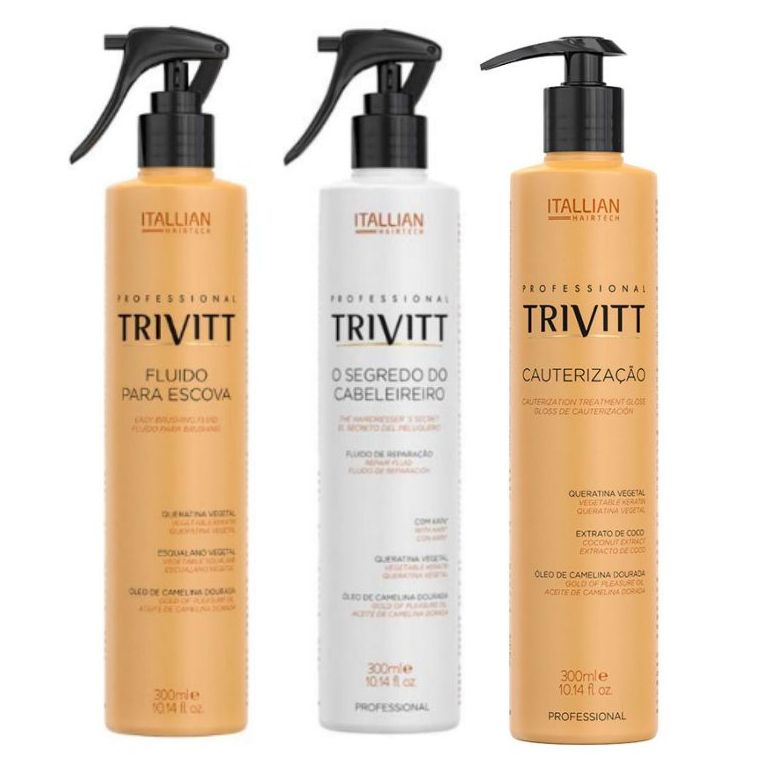 Kit Cauterização + O Segredo + Fluido Para Escova – Trivitt