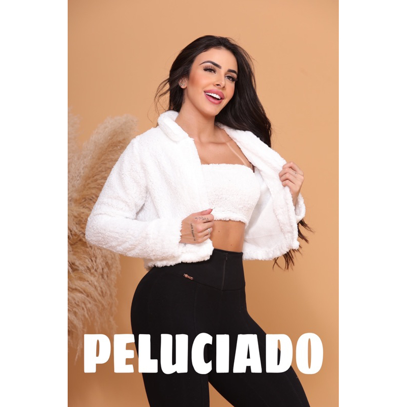 Casaquinho Teddy Peluciado em Oferta na Shopee