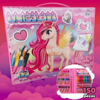 Maleta De Pintura Educativa Várias Estampas E Modelos 24/48/42/86/98/150 peças