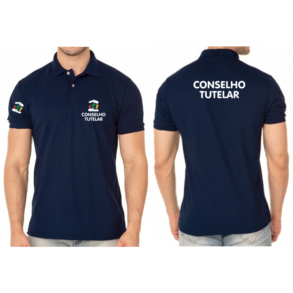 CAMISA POLO MASCULINO CONSELHO TUTELAR BORDADO MOD2 EJ