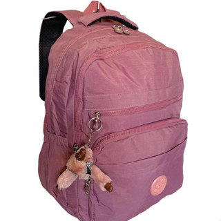 Mochila Feminina Escolar Feminina Masculina Com Chaveiro Estilo Kipling Moda Faculdade Escolar PAsseio