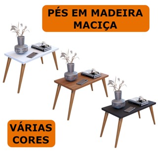 Mesa de Centro Com Pés Palito Estilo Retro Mesinha Central Sala Aparador Apoio MVD Móveis em Oferta na Shopee