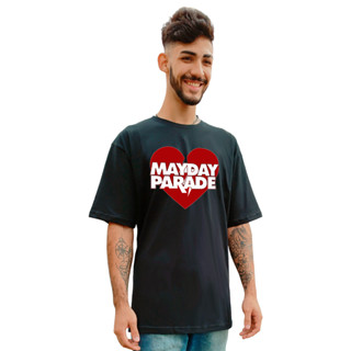 Camiseta Masculina Unissex Banda Mayday Parade Coração