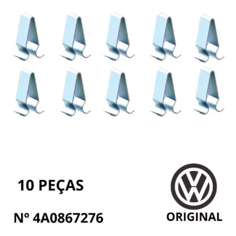 Grampos Forro Traseiro Vw Polo Tampão Mala