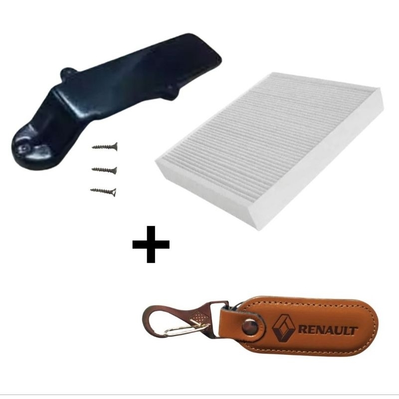 tampa + Filtro de ar condicionado clio até 2010 + chaveiro CES2104 em Oferta na Shopee