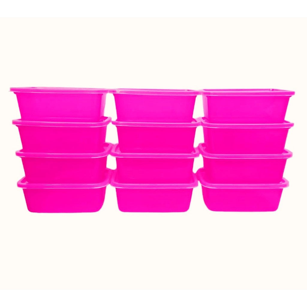 Kit 12 Potes 500ml  Neon Tampa Transparente BPA Free  Organizador de Alimentos Freezer e Micro-ondas