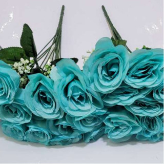 kit com 2 (Rosa artificial com 12 rosas)